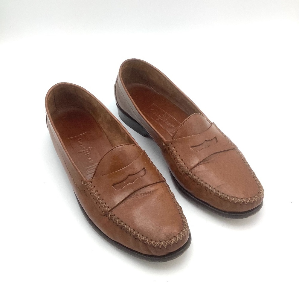 Men's Brown Leather Penny Loafers